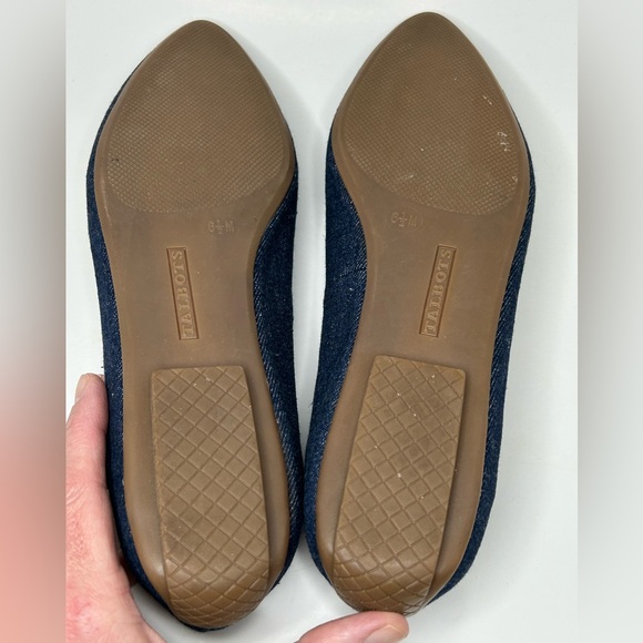 Talbots Pointy Toe Blue Denim Loafer Casual Ballet Size 6.5 - Picture 2 of 14